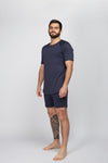 CAVERN BLUE PIMA TEE