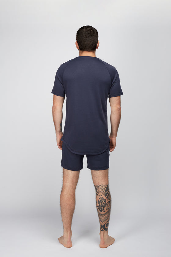 CAVERN BLUE PIMA TEE