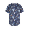Modero Printed Blue Pima Cotton soft short sleeve pajama shirt  for  men