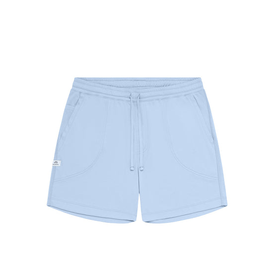 Modero solid color Pima Cotton soft pajama shorts for men , OCEAN PIMA COTTON SLEEP SHORTS, Men's sleepwear, pima cotton sleepwear, Light blue pajama shorts